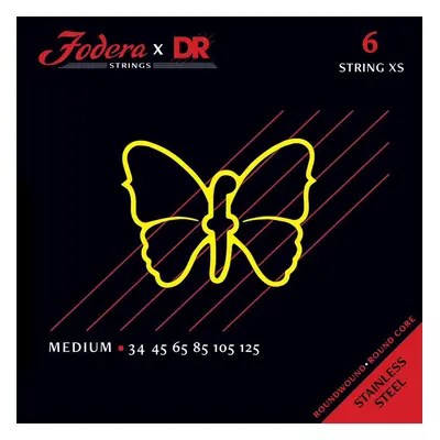 DR Fodera Nickel 6 Medium XS 34125