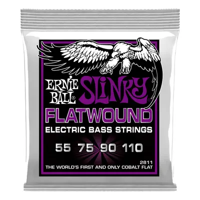 Ernie Ball 2811 Power Slinky Cobalt Flatwound Electric Bass 55-110