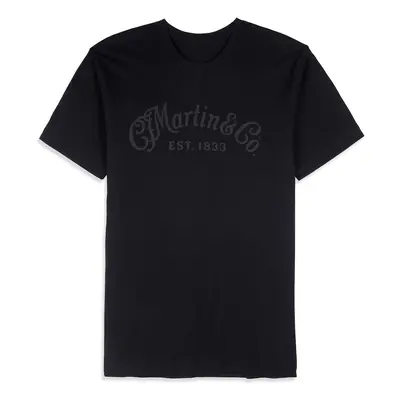 Martin Men's Tee Tone on Tone Black XL