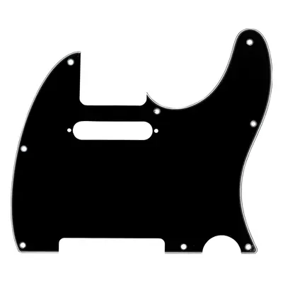 Fender Pickguard, Telecaster, 8-Hole Mount, Black, 3-Ply