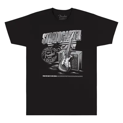 Fender Strat 70th Anniversary, Tee, Black, XL