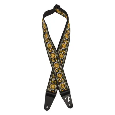 Fender Pasadena Woven Strap, Yellow Lotus, 2"