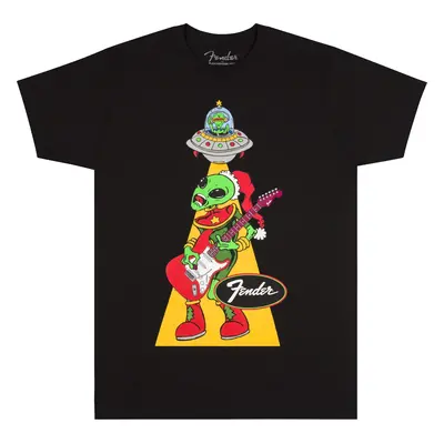 Fender Ugly Christmas Tee Alien, Blk, S