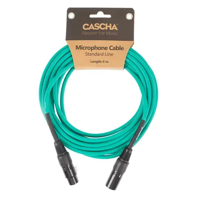 Cascha Standard Line Mic Cable Green 6m