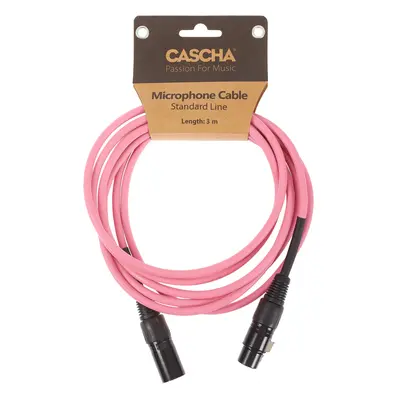 Cascha Standard Line Mic Cable Pink 3m