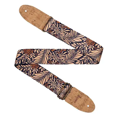 Cascha CGS-VC6 Guitar Strap Vegan Cork - Midnight Jungle