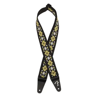 Fender Pasadena Woven Strap, Yellow Clover, 2"