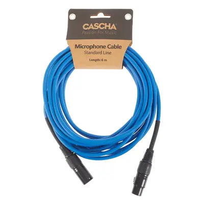 Cascha Standard Line Mic Cable Blue 6m