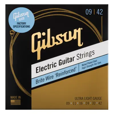 Gibson Brite Wire Reinforced Electric Gutar Strings Ultra-Light