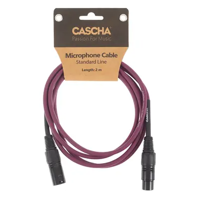 Cascha Standard Line Mic Cable Purple 2m