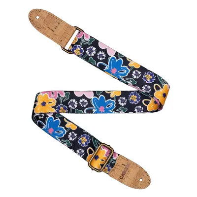 Cascha CUS-VC5 Ukulele Strap Vegan Cork Floral Sketch