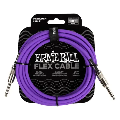 Ernie Ball Flex Instrument Cable 10' Purple