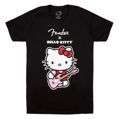 Fender HELLO KITTY FR LOGO TEE, BLK, XL