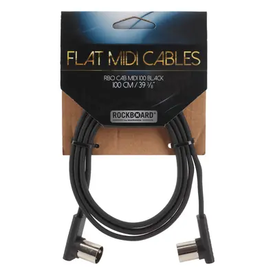 Rockboard Flat MIDI Cable Black 100 cm