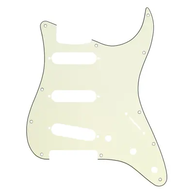 Fender Pickguard, Stratocaster S/S/S, 11-Hole Mount, Mint Green MG/B/M