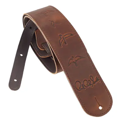 PRS Leather Birds Strap, Distressed Brown