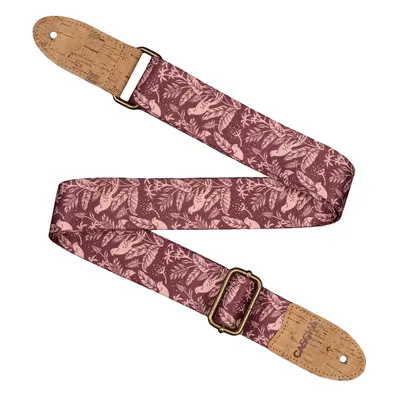 Cascha CUS-VC1 Ukulele Strap Vegan Cork Mauve Birds