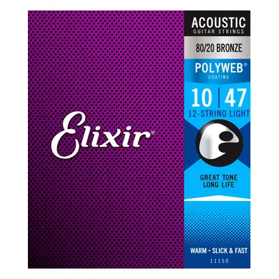 Elixir Polyweb 80/20 Bronze 12-String Light