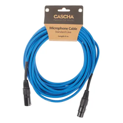 Cascha Standard Line Mic Cable Blue 9m