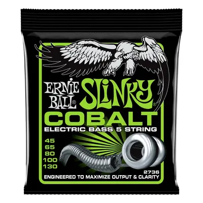 Ernie Ball 2736 Regular Slinky Cobalt 5-String Electric Bass 45-130