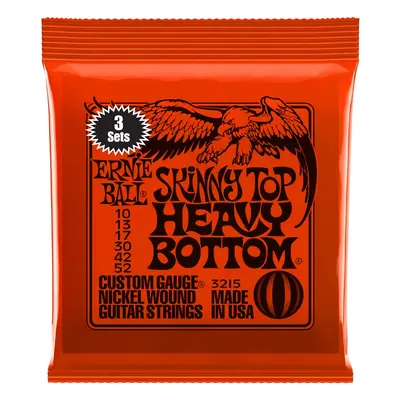 Ernie Ball 3215 Nickel Wound Skinny Top Heavy Bottom 3 Pack