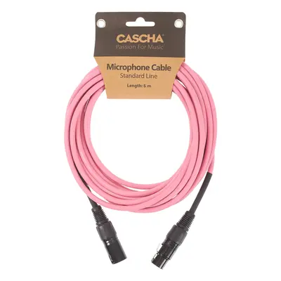 Cascha Standard Line Mic Cable Pink 6m