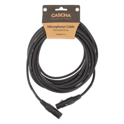 Cascha Standard Line Mic Cable Black 9m