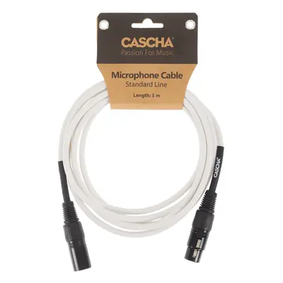 Cascha Standard Line Mic Cable White 3m