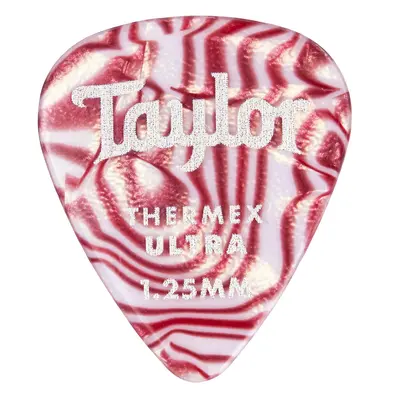 Taylor Premium Darktone Thermex Ultra Picks 351 Ruby Swirl 1.25