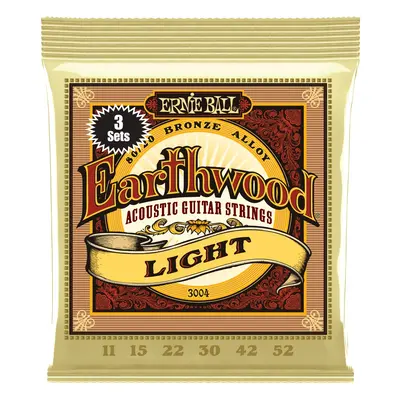 Ernie Ball 3004 Earthwood 80/20 Bronze Light 3 Pack