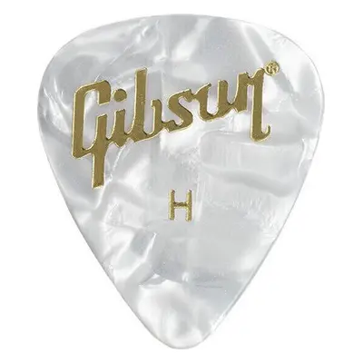 Gibson Pearloid Guitar Picks White Heavy