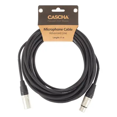 Cascha Advanced Line Mic Cable Black 9m