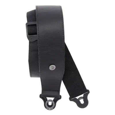 D'Addario Comfort Leather Auto Lock Guitar Strap Black