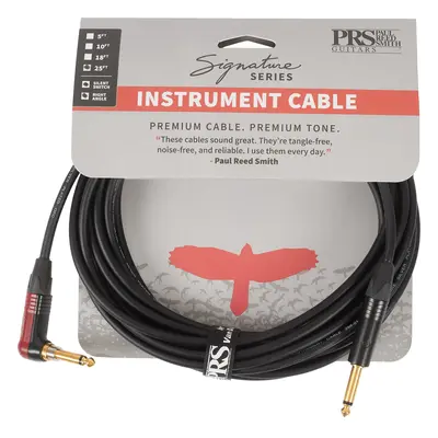 PRS Signature Instrument Cable 25' Angled Silent-Plug