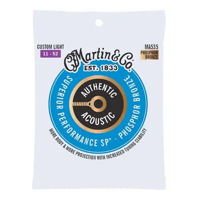 Martin Authentic SP 92/8 Phosphor Bronze Custom Light 3-Pack