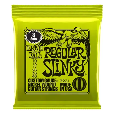 Ernie Ball 3221 Nickel Wound Regular Slinky 3 Pack