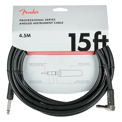 Fender Professional Series 15' Instrument Cable Angled