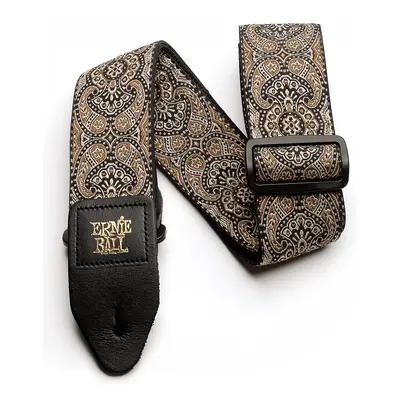 Ernie Ball Gold & Black Paisley Strap