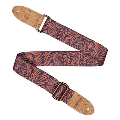 Cascha CUS-VC7 Ukulele Strap Vegan Cork Rose Jungle