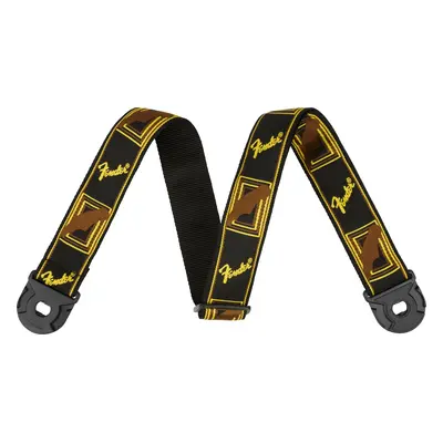 Fender Quick Grip Locking Strap Black/Yellow/Brown