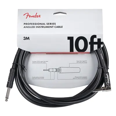 Fender Professional Series 10' Instrument Cable Angled