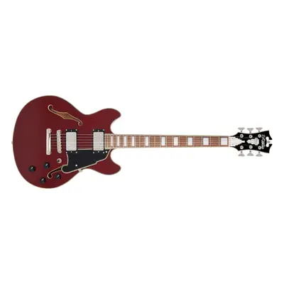 D'Angelico Premier Mini DC Burnt Red