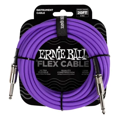 Ernie Ball Flex Instrument Cable 20' Purple