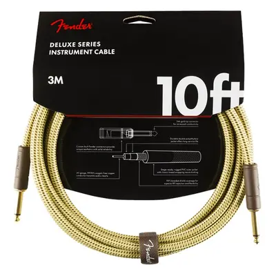 Fender Deluxe Series 10' Instrument Cable Tweed