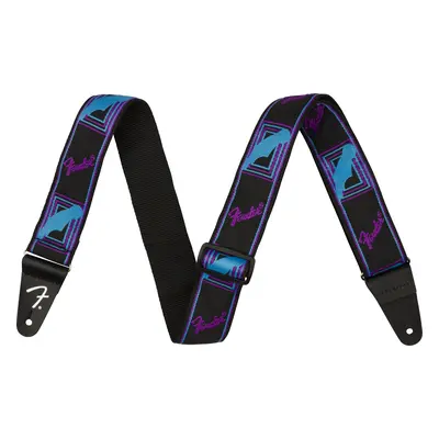 Fender Neon Monogram Strap Purple/Blue