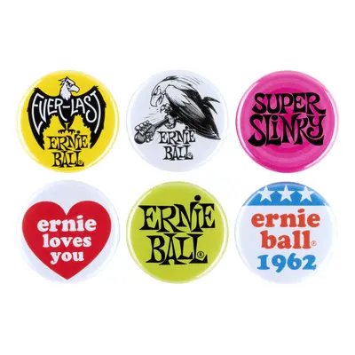 Ernie Ball 1" Assorted Buttons 6pk