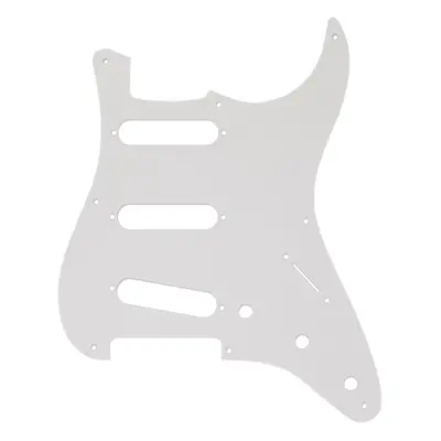 Fender Pickguard, Stratocaster S/S/S, 8-Hole Mount, White, 1-Ply