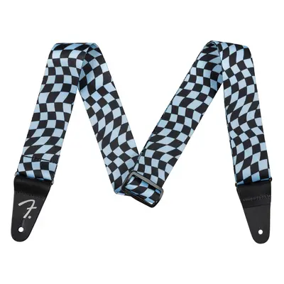 Fender Wavy Checkerboard Polyester Strap Blue