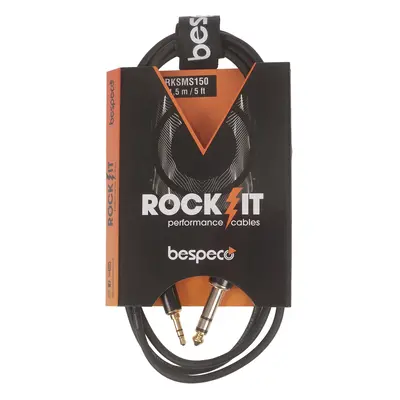 Bespeco ROCKIT Stereo Cable Jack 3,5 TRS - Jack TRS 1,5 m