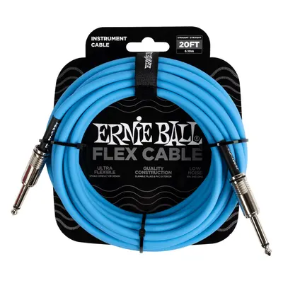 Ernie Ball Flex Instrument Cable 20' Blue